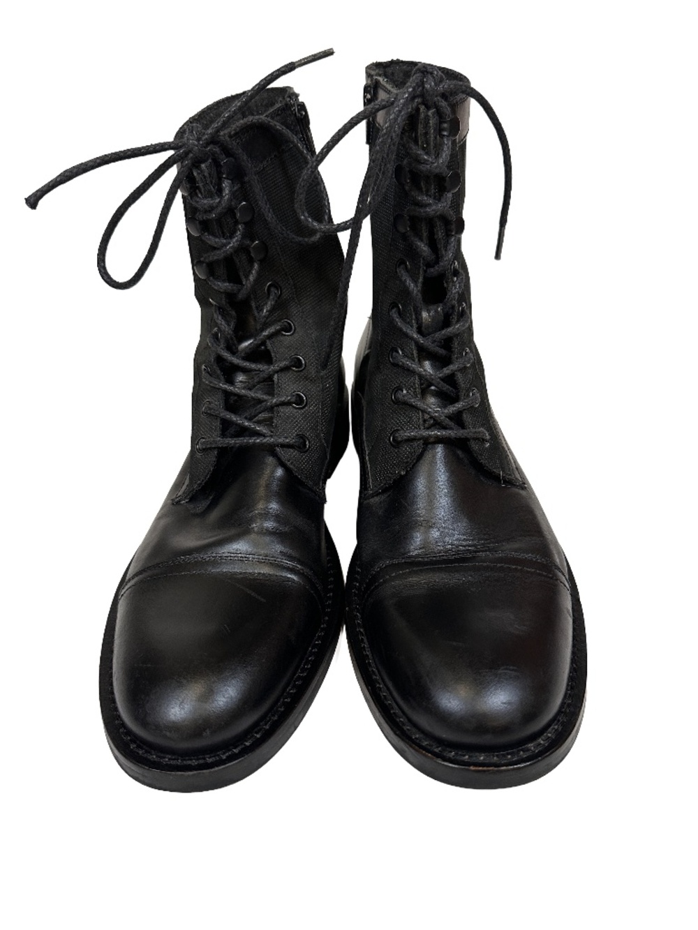 Kenneth Cole Black Leather Combat Boots Men’s 10.5